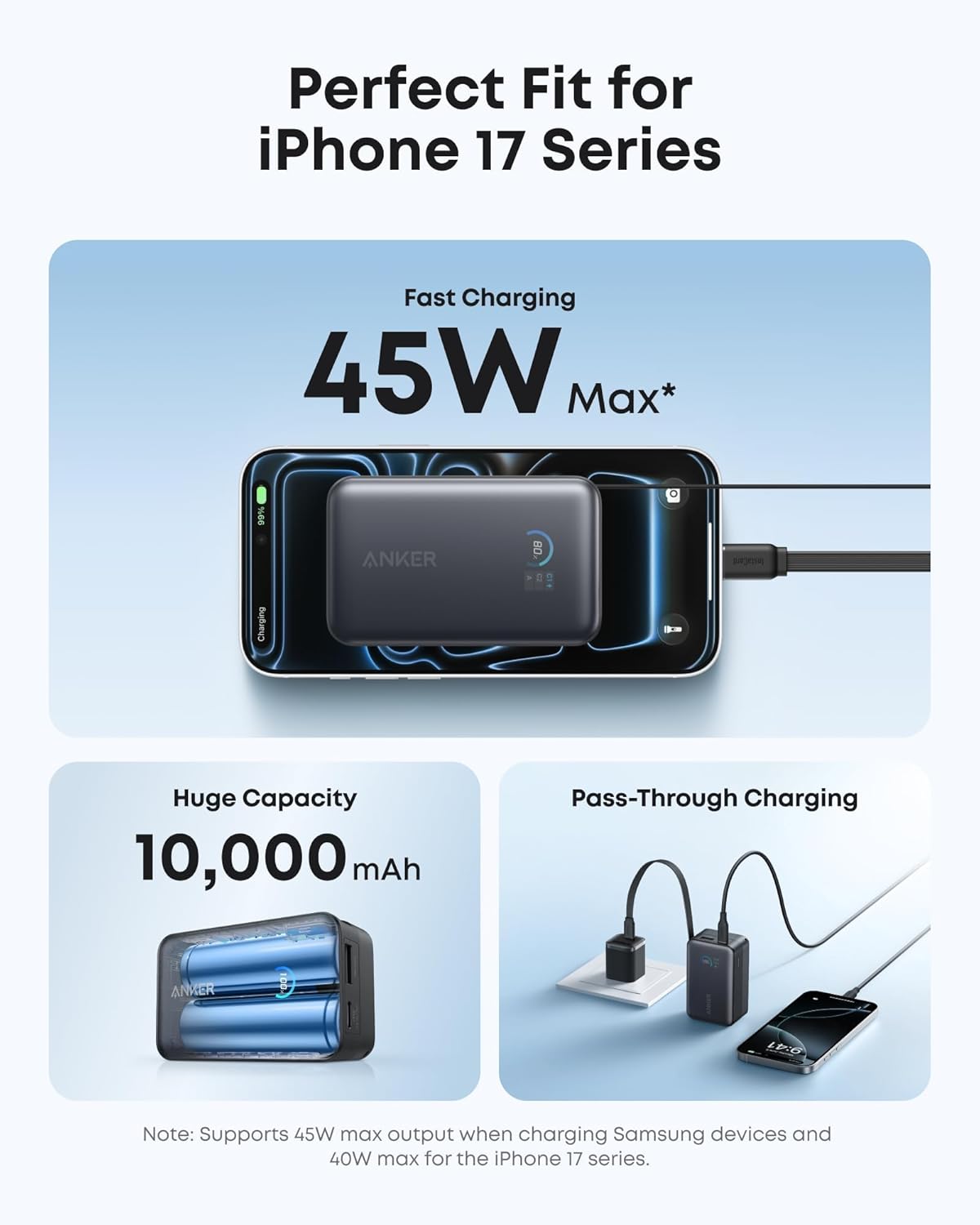 10000mAh 45W Power Bank