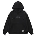 Contrasting Shoulder Strap Hoodie