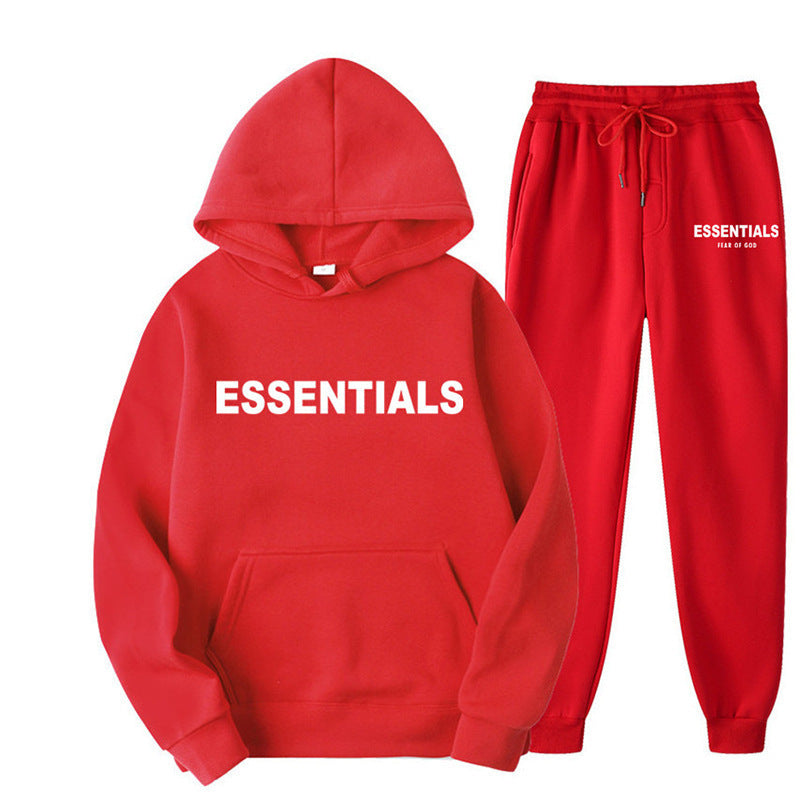 Couple Hooded Two-Piece Tracksuit