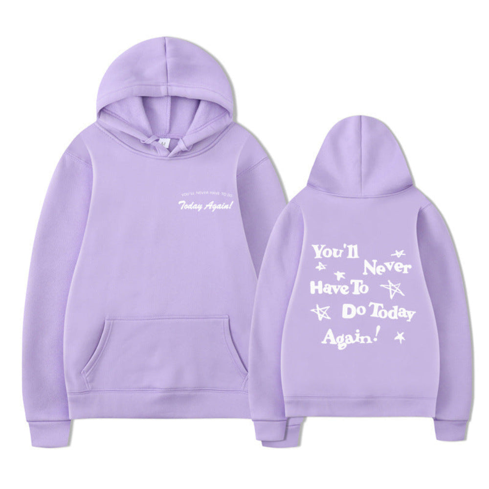 Printed Graphic Pullover Hoodie