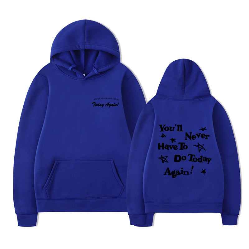 Printed Graphic Pullover Hoodie