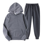 Casual Hooded Tracksuit Set