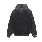 Vintage Letter Zip Hoodie