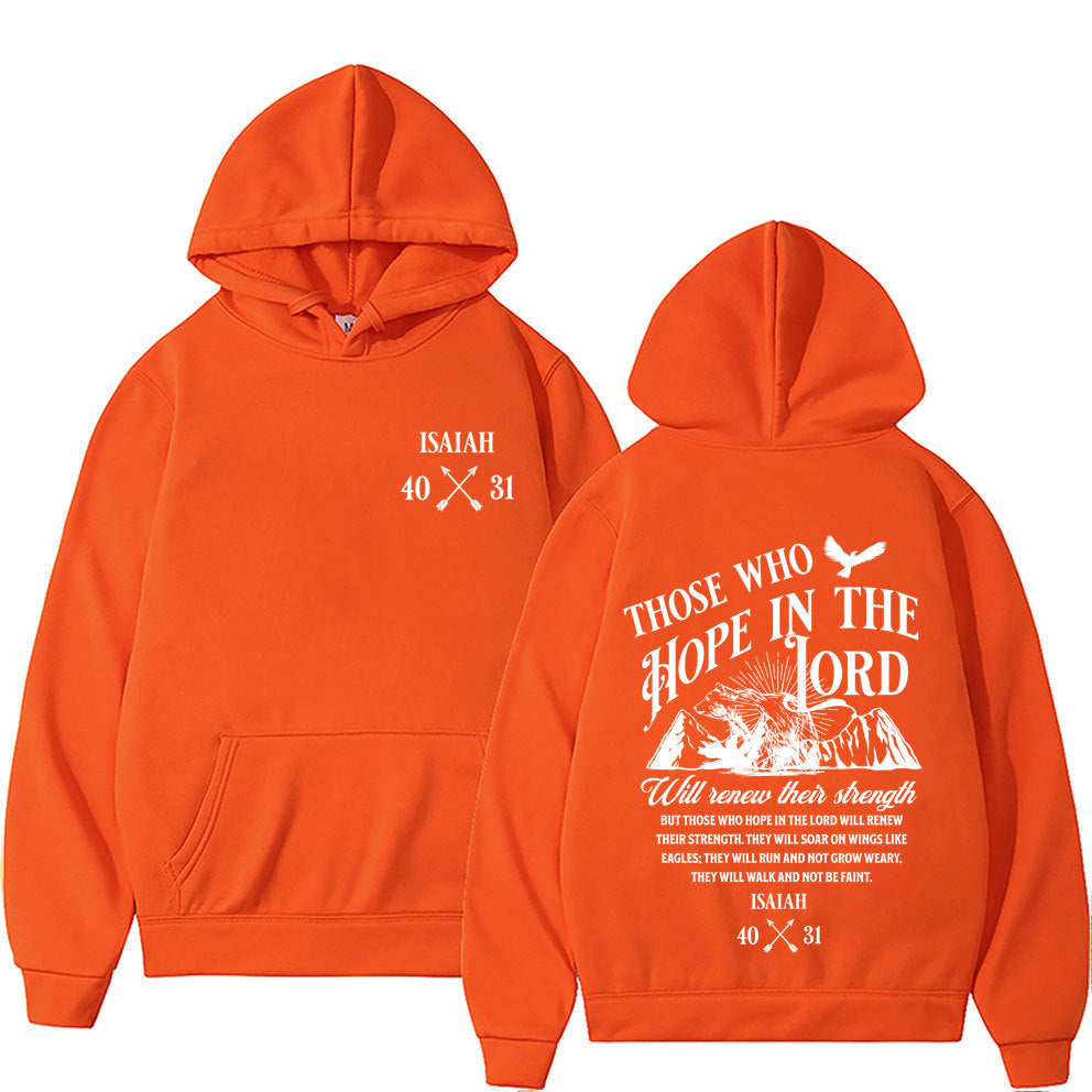 Christian Jesus Print Pullover Hoodie