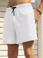 Drawstring Shorts with Pockets