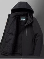 Men's Plus Size Warm Fleece Lined Hooded Winter Coat