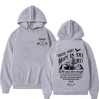 Christian Jesus Print Pullover Hoodie
