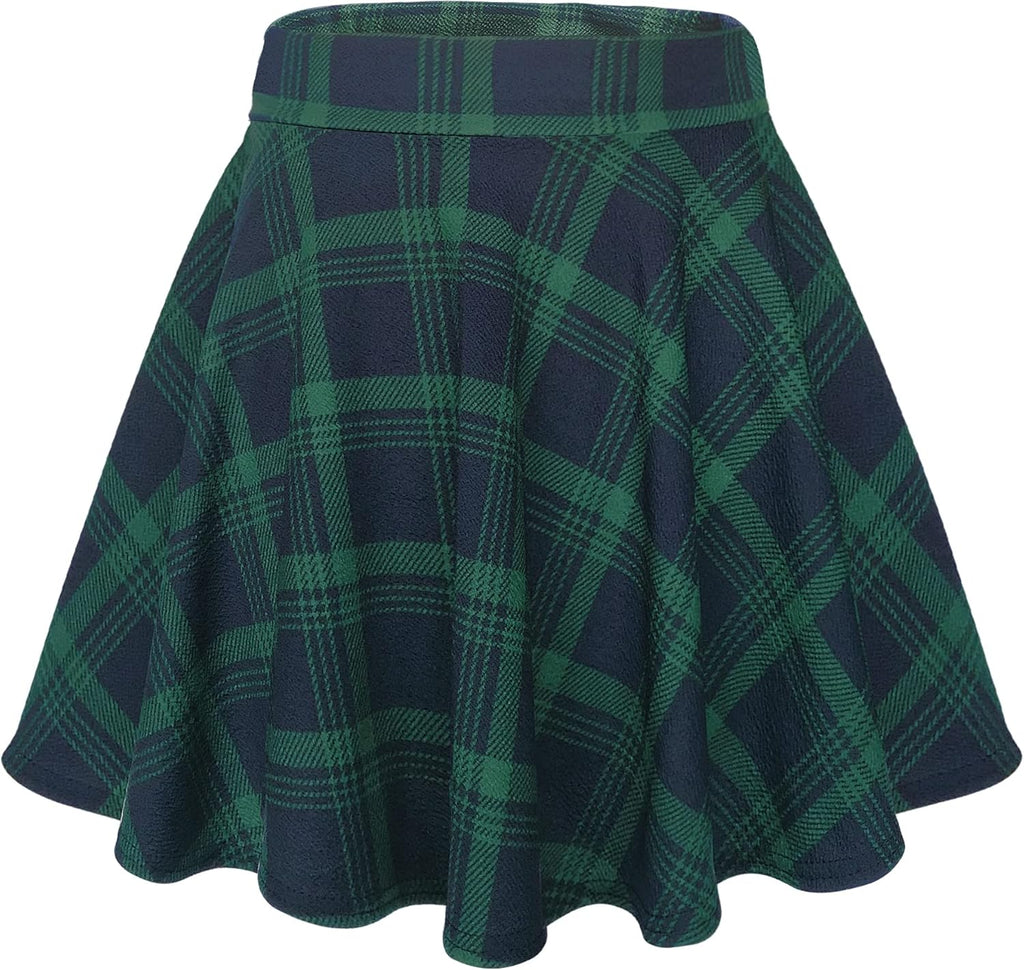 Flared Stretchy Mini Skater Skirt