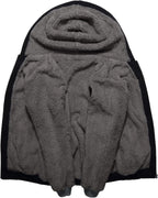 SWISSWELL Hooded Jacket for Boys Full Zip Ultra Soft Sherpa Fleece Hoodie Sweatshirt for Kids School Hooded Outerwear