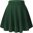 Flared Stretchy Mini Skater Skirt