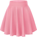 Flared Stretchy Mini Skater Skirt