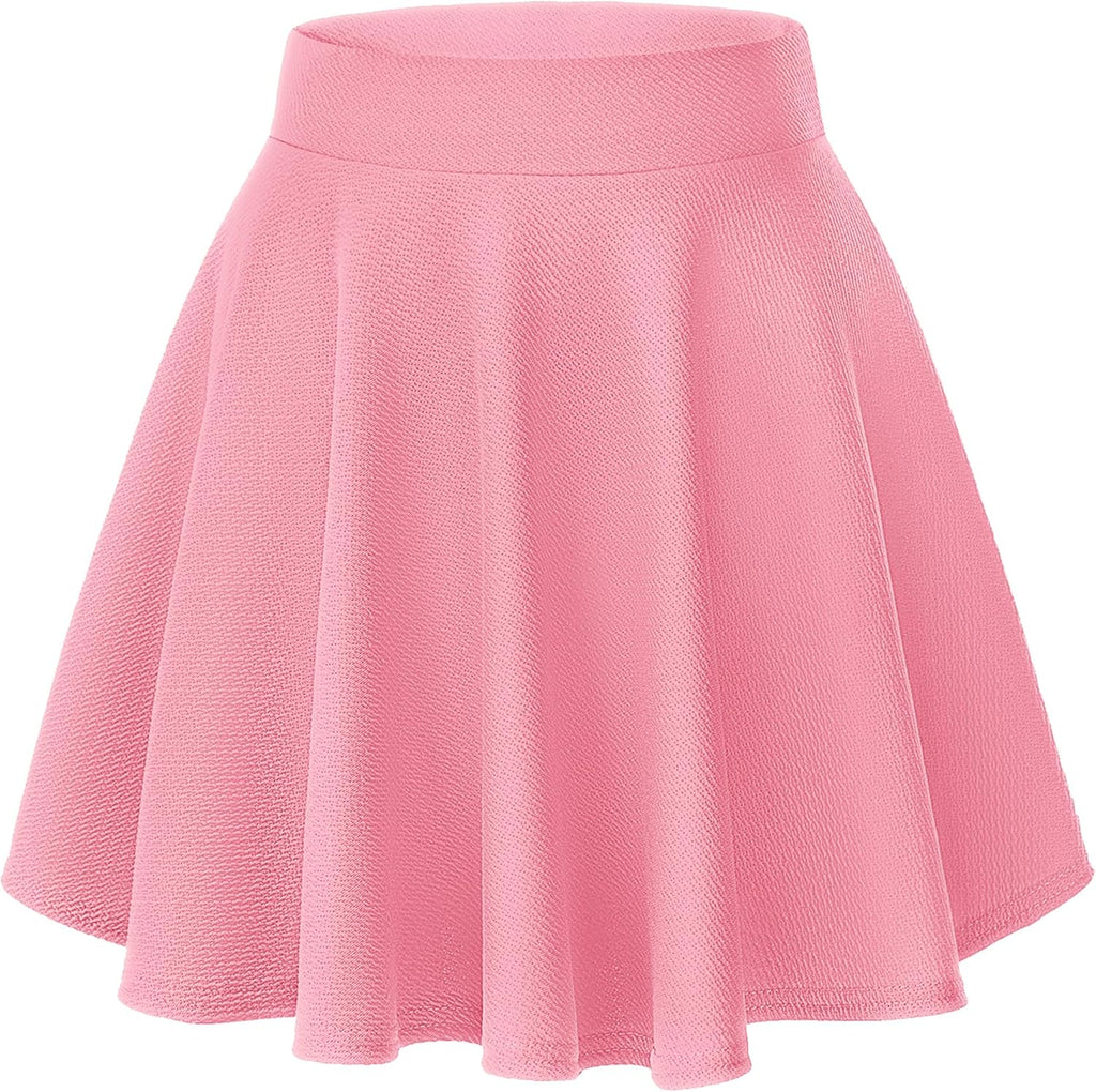 Flared Stretchy Mini Skater Skirt