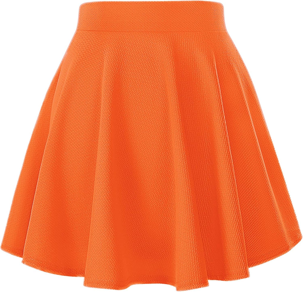 Flared Stretchy Mini Skater Skirt
