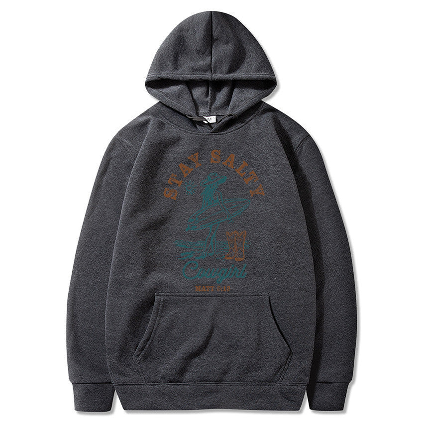 Funny Printed Fleece Hoodie