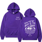 Christian Jesus Print Pullover Hoodie