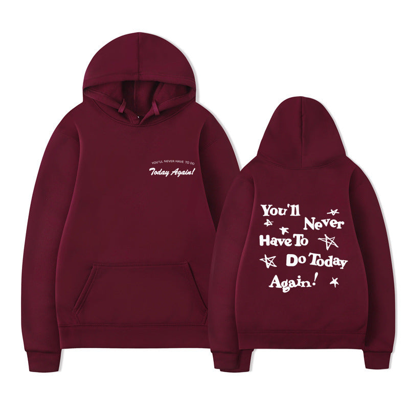 Printed Graphic Pullover Hoodie