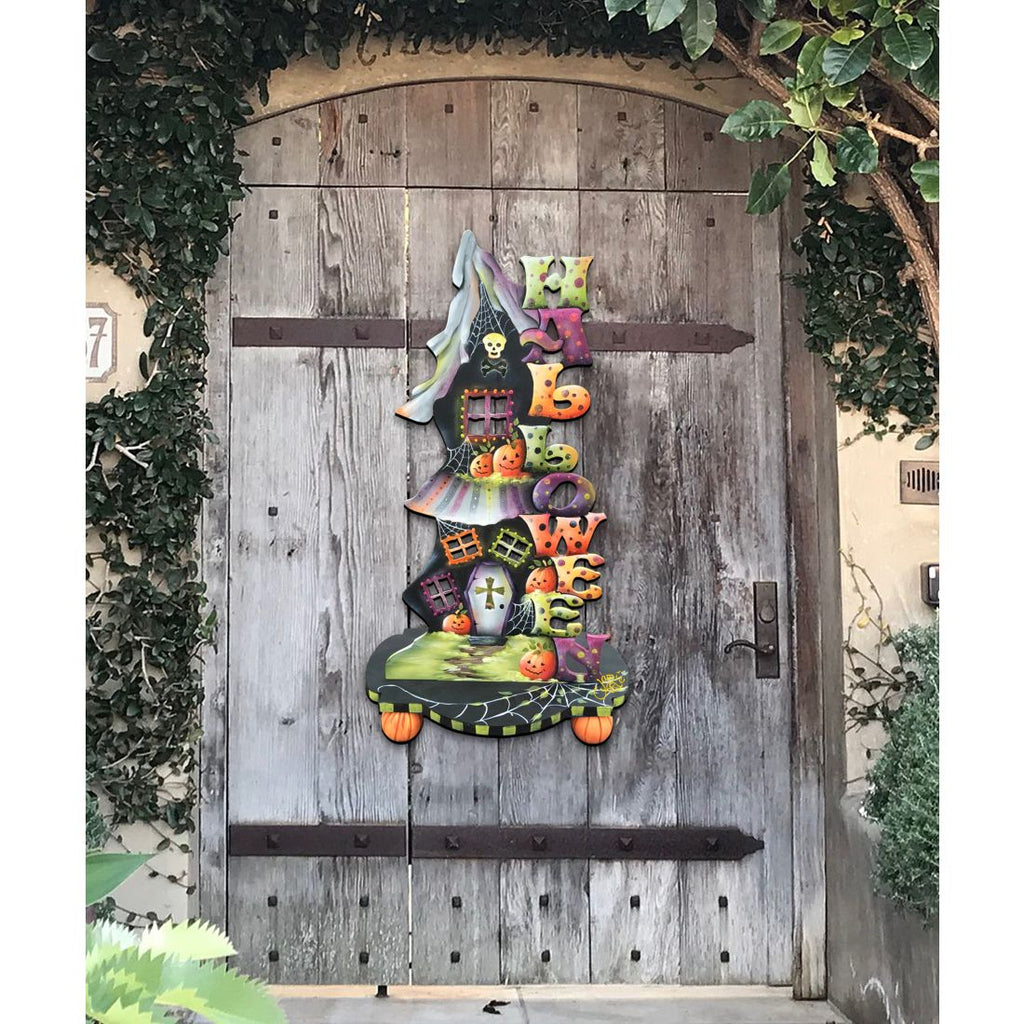 Candle Holder Halloween Door Decor by Jamie Mills-Price - Thanksgiving Halloween Decor - 8457402H