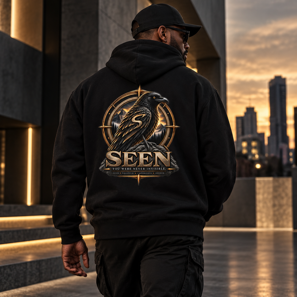 The Raven Heavyweight Hoodie | SEEN Raven Compass