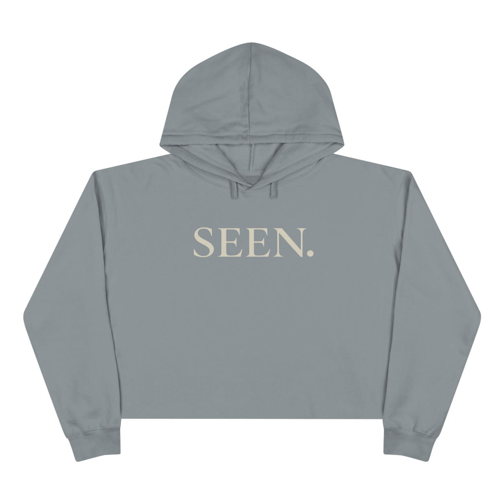 SEEN. Cropped Hoodie – Faith-Inspired Minimal Streetwear