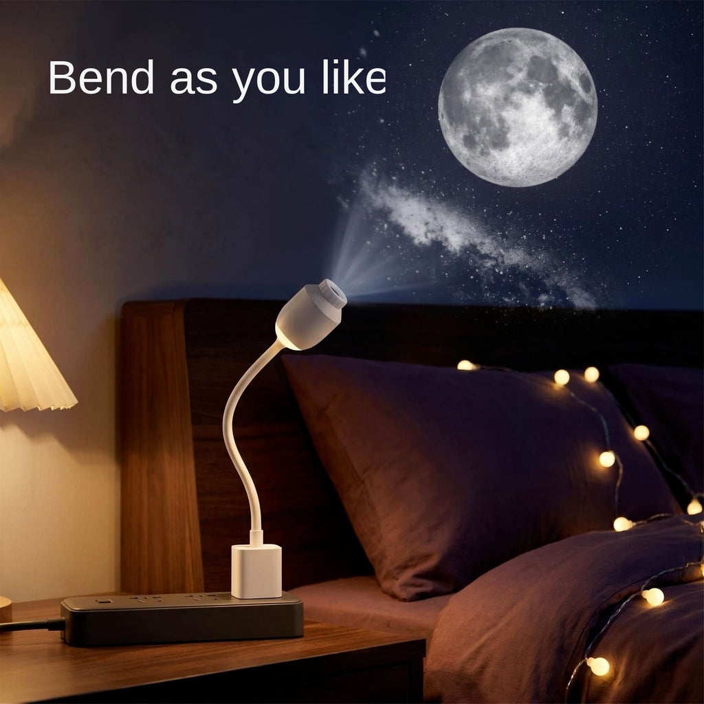 USB Galaxy Star Projection Night Light Bedside Ambient Mood Lamp for Bedroom Sleep