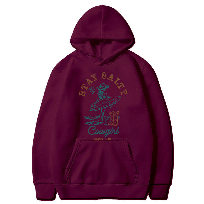 Funny Printed Fleece Hoodie