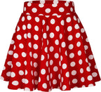 Flared Stretchy Mini Skater Skirt