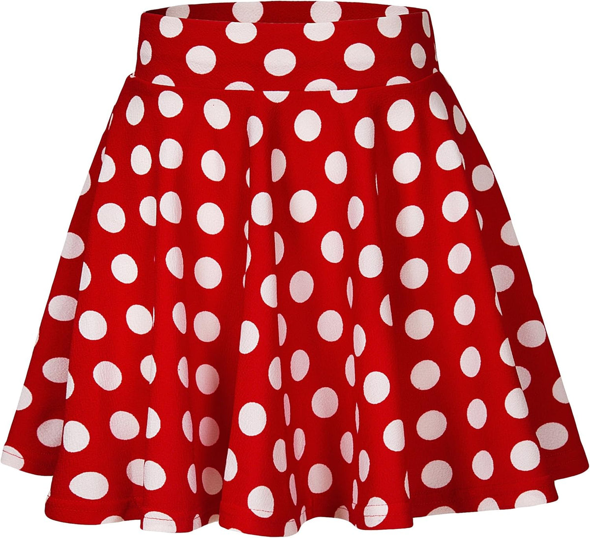 Flared Stretchy Mini Skater Skirt