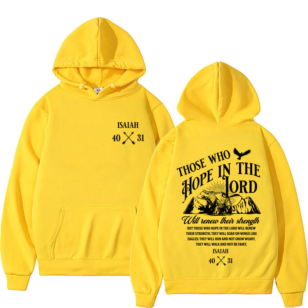 Christian Jesus Print Pullover Hoodie