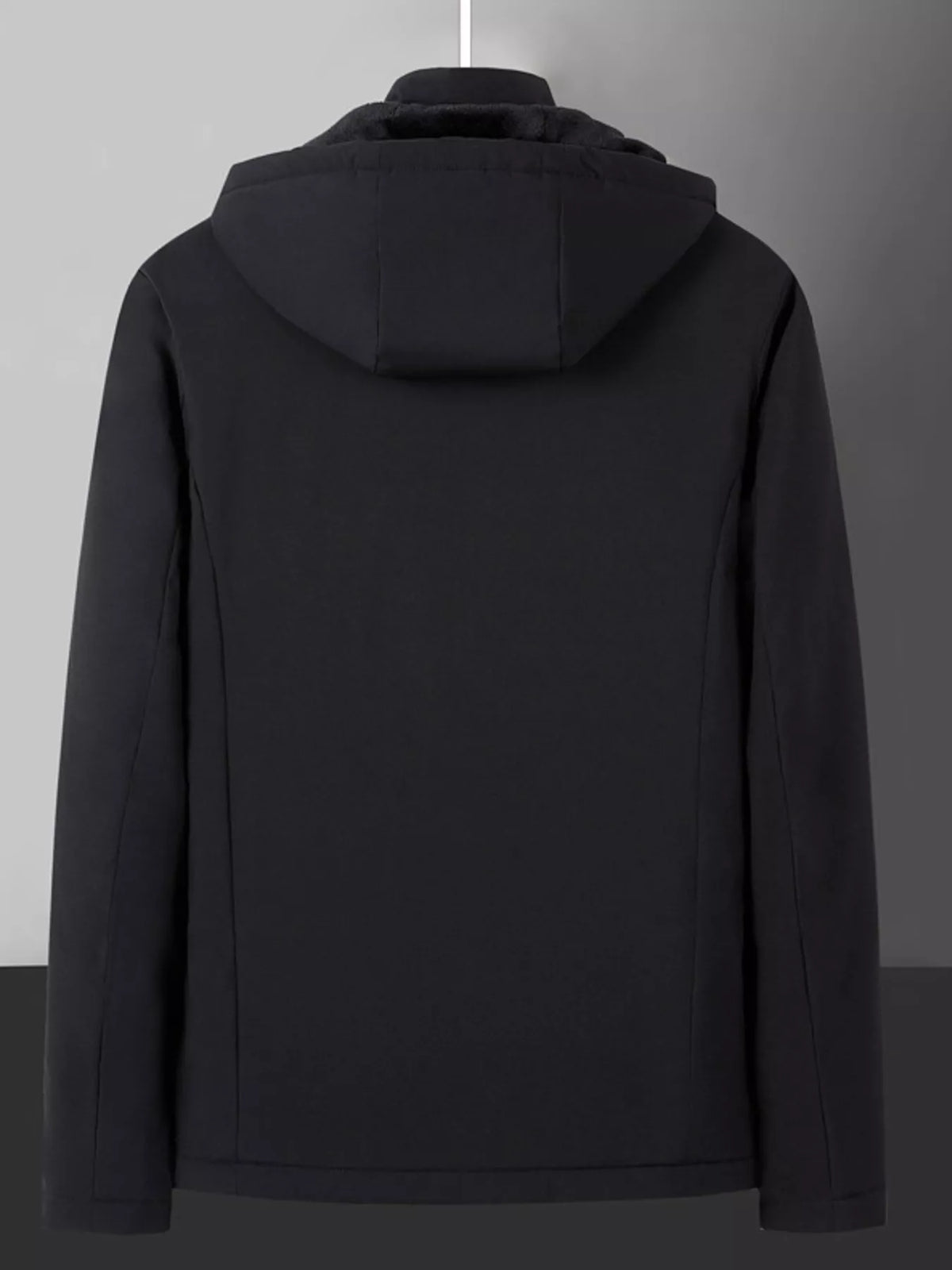 Men's Plus Size Warm Fleece Lined Hooded Winter Coat