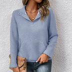 Women's Textured Long Sleeve Sweatshirt