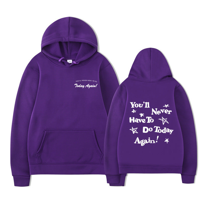 Printed Graphic Pullover Hoodie