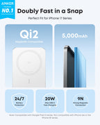 Slim Magnetic 5000mAh Power Bank