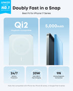 Slim Magnetic 5000mAh Power Bank