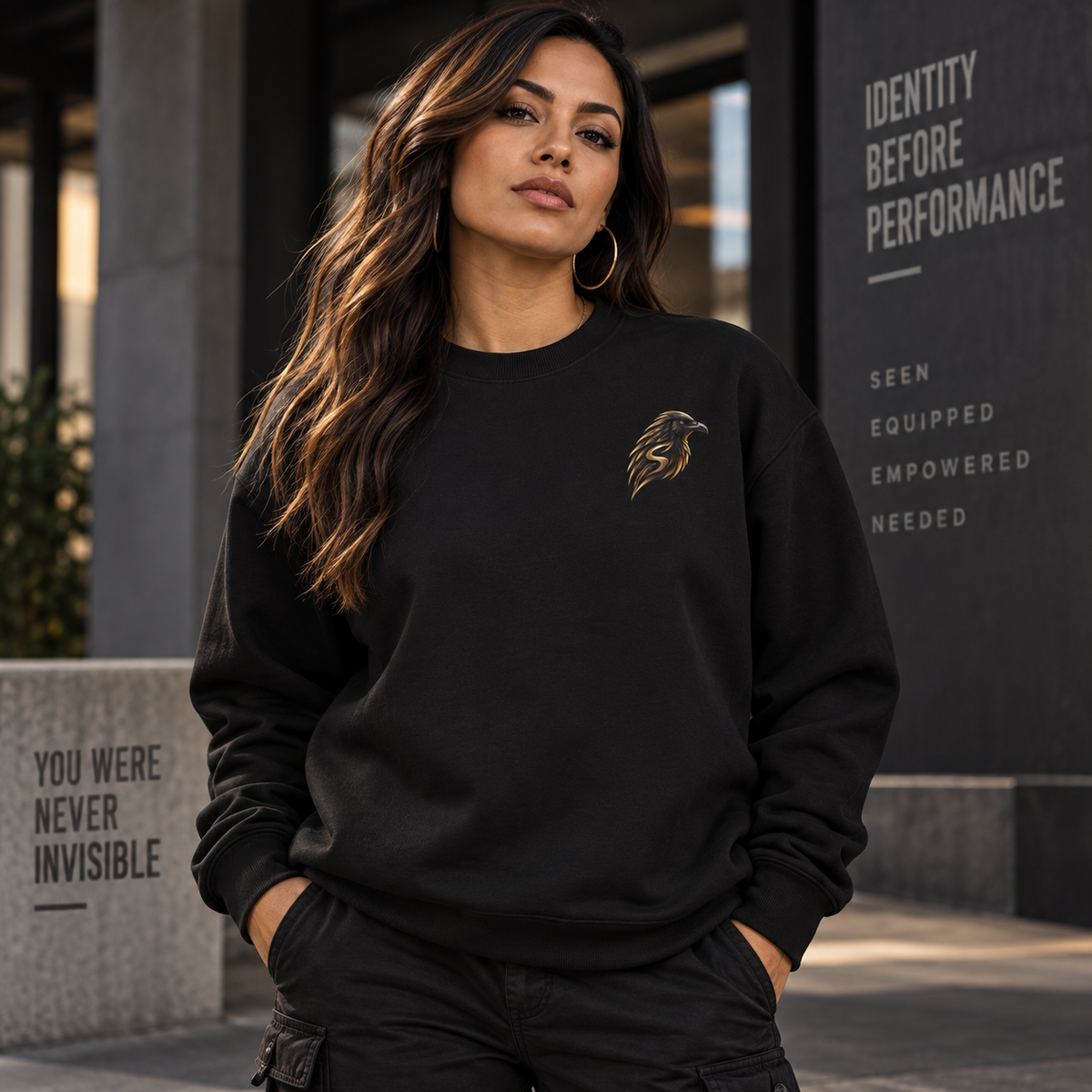The Raven Crewneck Sweatshirt | You Were Never Invisible