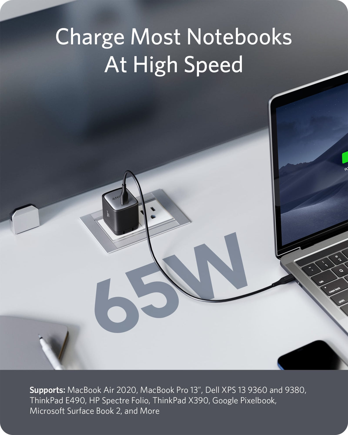65W Compact USB-C Charger