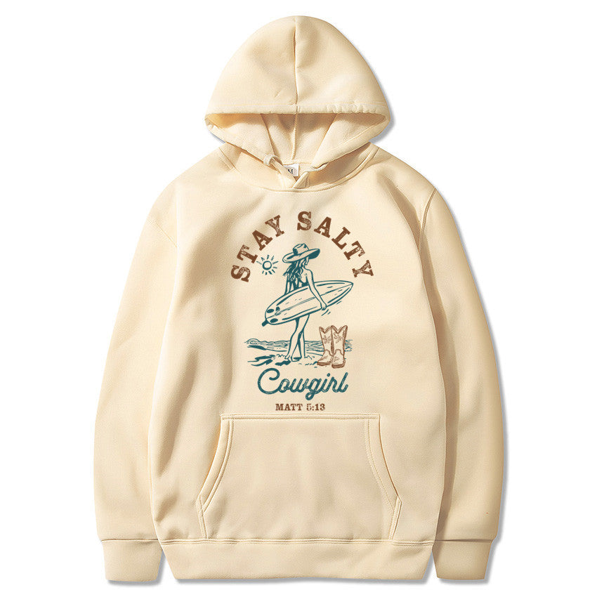 Funny Printed Fleece Hoodie