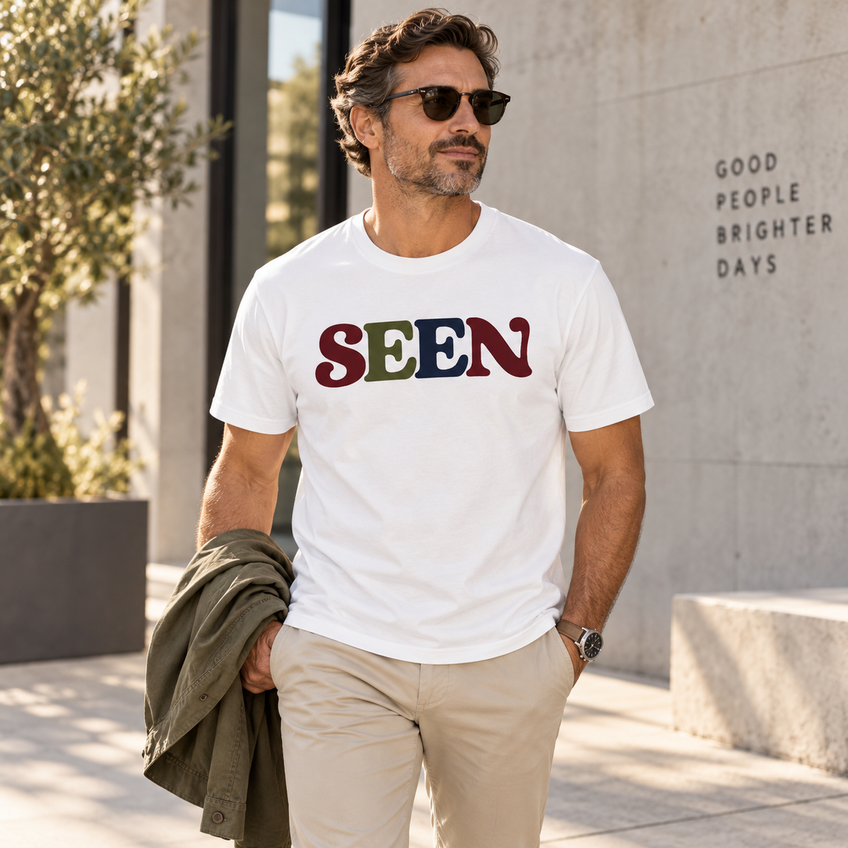 SEEN Heavyweight Colorblock Graphic Tee