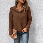 Women's Textured Long Sleeve Sweatshirt