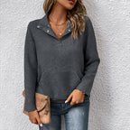 Women's Textured Long Sleeve Sweatshirt