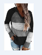 Women's Knitted Hooded Sweater