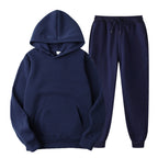 Casual Hooded Tracksuit Set