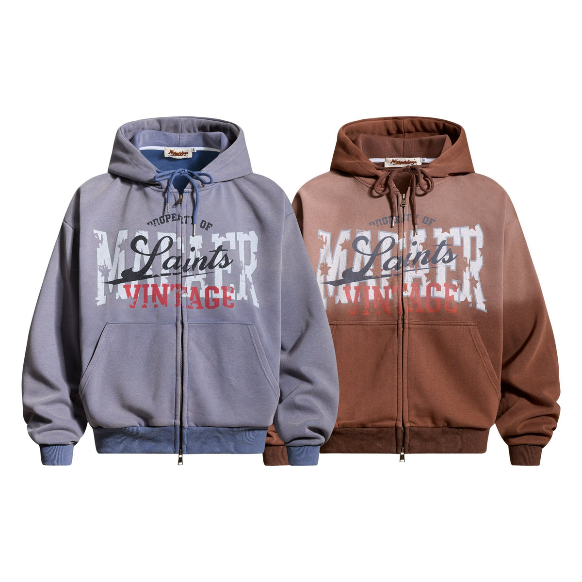 Make old letter printed hoodies