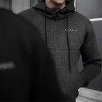 Cotton Letter Print Zip Hoodie