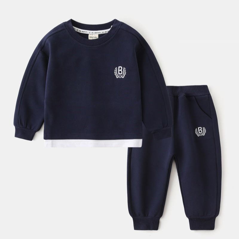 Two piece set of children's hoodies and sports pants