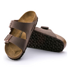Birkenstock Arizona Birkibuc Mocha Sandals - Mocha, Narrow