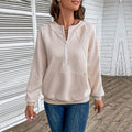 Women's Textured Hooded Zip Sweatshirt