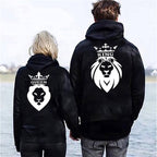 King & Queen Matching Couple Hoodie