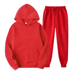 Casual Hooded Tracksuit Set