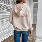 Women's Textured Hooded Zip Sweatshirt