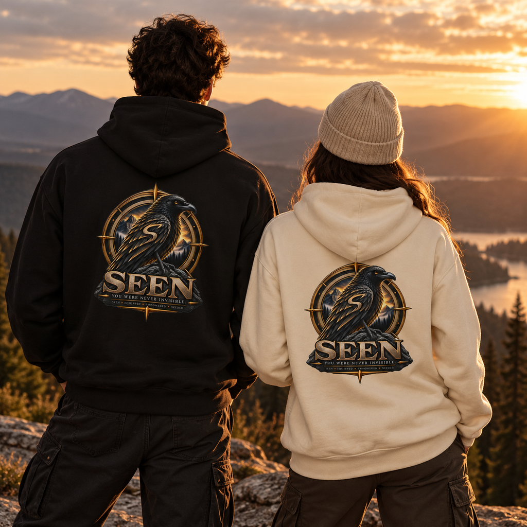 The Raven Heavyweight Hoodie | SEEN Raven Compass